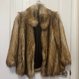 ASOS faux fur coat size 2